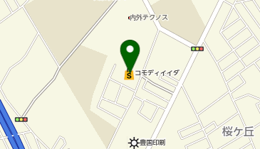 宅配ロッカーPUDO コモディイイダ 大井店の地図画像