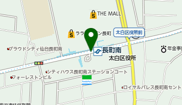 宅配ロッカーPUDO 仙台市地下鉄 長町南駅の地図画像