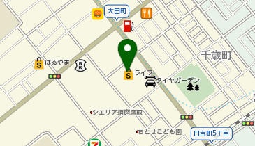 宅配ロッカーPUDO ライフ 須磨鷹取店の地図画像