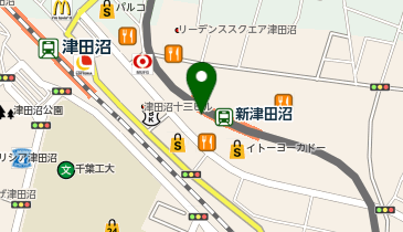 宅配ロッカーPUDO 京成電鉄 新津田沼駅の地図画像