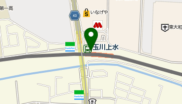 宅配ロッカーPUDO 西武鉄道 玉川上水駅の地図画像