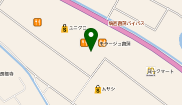 宅配ロッカーPUDO モラージュ菖蒲の地図画像