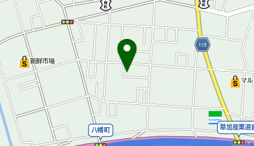 宅配ロッカーPUDO レオパレス21 CARARU草加八幡町の地図画像