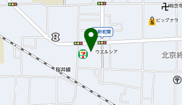 宅配ロッカーPUDO ウエルシア 奈良西木辻店の地図画像