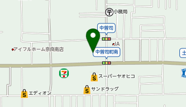 宅配ロッカーPUDO ウエルシア 橿原中曽司店の地図画像