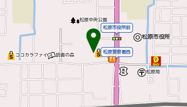 宅配ロッカーPUDO イズミヤ 松原中央店の地図画像