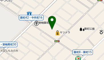 宅配ロッカーPUDO サツドラ 江別錦店の地図画像