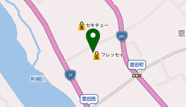 宅配ロッカーPUDO フレッセイ 沼田恩田店の地図画像
