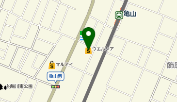 宅配ロッカーPUDO ウエルシア 姫路亀山店の地図画像