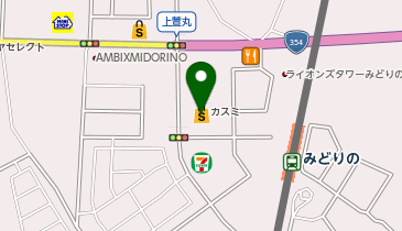 宅配ロッカーPUDO カスミ みどりの駅前店の地図画像