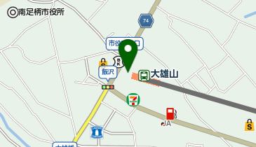 宅配ロッカーPUDO 伊豆箱根鉄道 大雄山駅の地図画像