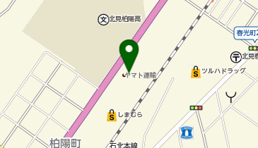 宅配ロッカーPUDO ヤマト運輸 北見中央センターの地図画像