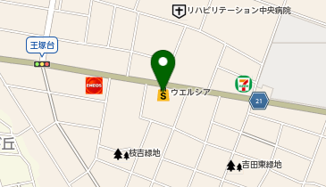 宅配ロッカーPUDO ウエルシア 神戸枝吉店の地図画像