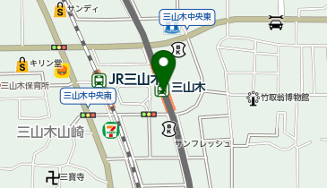 宅配ロッカーPUDO 近畿日本鉄道 三山木駅の地図画像
