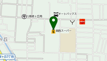 宅配ロッカーPUDO セカンドストリート 八尾旭ヶ丘店(関西スーパー旭ヶ丘店西側)の地図画像