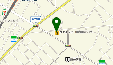 宅配ロッカーPUDO ウエルシア 岸和田西之内店の地図画像
