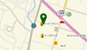 宅配ロッカーPUDO スーパーサンシ いくわ店の地図画像