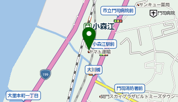 宅配ロッカーPUDO ヤマト運輸 門司柳町センターの地図画像