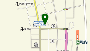 宅配ロッカーPUDO サツドラ 稚内中央店の地図画像