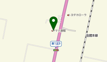 宅配ロッカーPUDO ヤマト運輸 美唄センターの地図画像