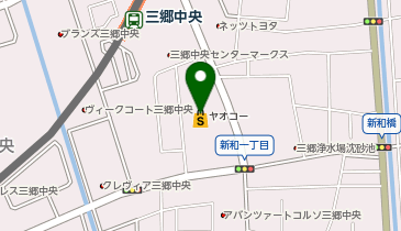 宅配ロッカーPUDO ヤオコー 三郷中央店の地図画像