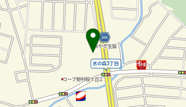宅配ロッカーPUDO みやぎ生協 桜ヶ丘店の地図画像