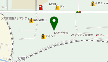 宅配ロッカーPUDO みやぎ生協 幸町店の地図画像