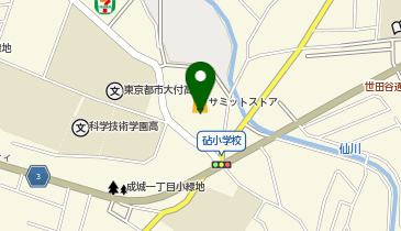 宅配ロッカーPUDO サミットストア 成城店の地図画像