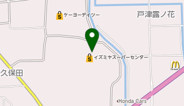 宅配ロッカーPUDO イズミヤ 八幡店の地図画像