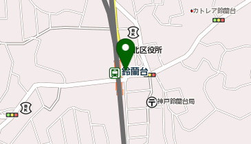 宅配ロッカーPUDO 神戸電鉄 鈴蘭台駅の地図画像