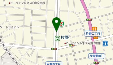 宅配ロッカーPUDO 北九州モノレール 片野駅の地図画像