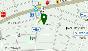 宅配ロッカーPUDO マックスバリュ 一社店の地図画像