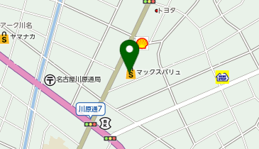 宅配ロッカーPUDO マックスバリュ 川原店の地図画像