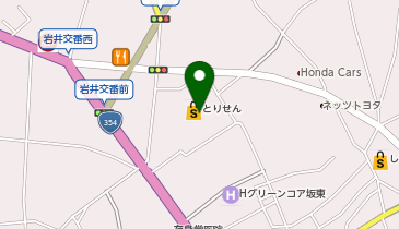 宅配ロッカーPUDO とりせん 岩井店の地図画像