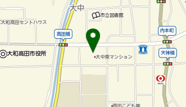 宅配ロッカーPUDO ウエルシア 大和高田大中東店の地図画像