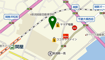 宅配ロッカーPUDO 原信 関屋店の地図画像