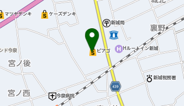 宅配ロッカーPUDO ピアゴ 新城店の地図画像