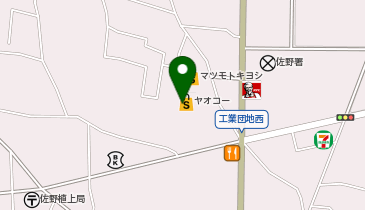 宅配ロッカーPUDO ヤオコー 佐野浅沼店の地図画像