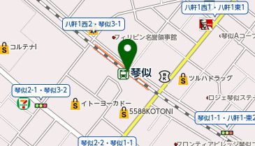 宅配ロッカーPUDO JR北海道 琴似駅の地図画像