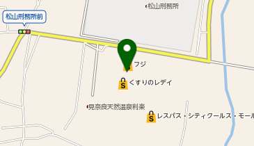 宅配ロッカーPUDO フジ フジ見奈良店の地図画像