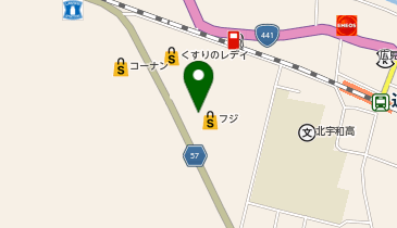宅配ロッカーPUDO フジ フジ広見店の地図画像