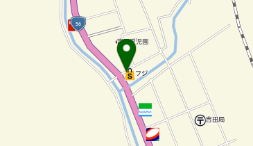 宅配ロッカーPUDO フジ フジ吉田店の地図画像