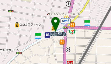 宅配ロッカーPUDO Osaka Metro谷町線 関目高殿駅 改札出て右手の地図画像