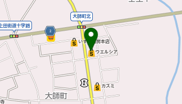 宅配ロッカーPUDO ウエルシア 壬生大師店の地図画像