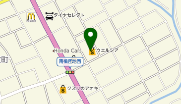 宅配ロッカーPUDO ウエルシア 前橋荒牧店の地図画像