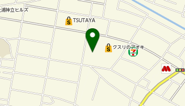 宅配ロッカーPUDO カスミ 土浦中神立店の地図画像