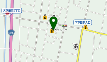 宅配ロッカーPUDO ウエルシア 二宮久下田店の地図画像
