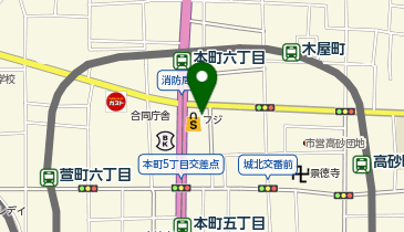 宅配ロッカーPUDO フジ フジ本町店の地図画像