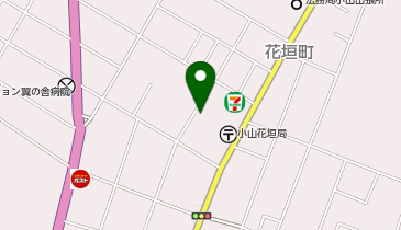 宅配ロッカーPUDO ウエルシア 小山花垣店の地図画像
