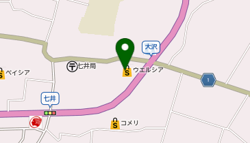 宅配ロッカーPUDO ウエルシア 益子大沢店の地図画像